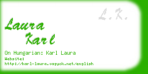 laura karl business card